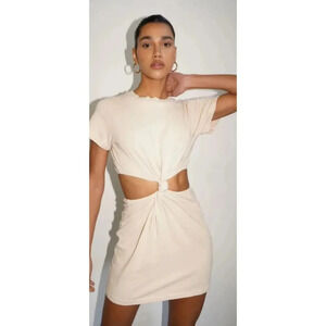 LNA Devon Twist Tee Dress Size Large
